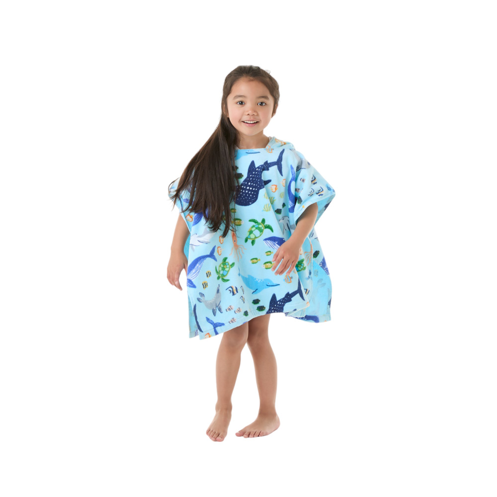 Ocean Wonder Hooded Beach Towel