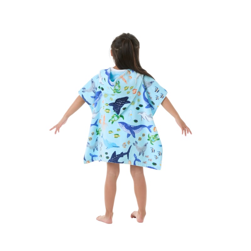 Ocean Wonder Hooded Beach Towel
