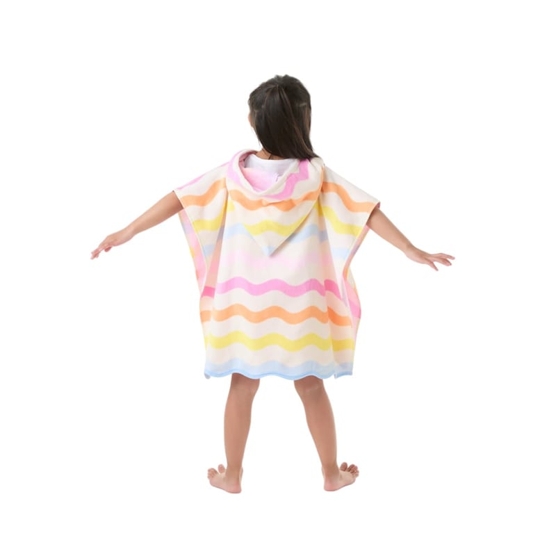 Wavey Stripe Hooded Beach Towel