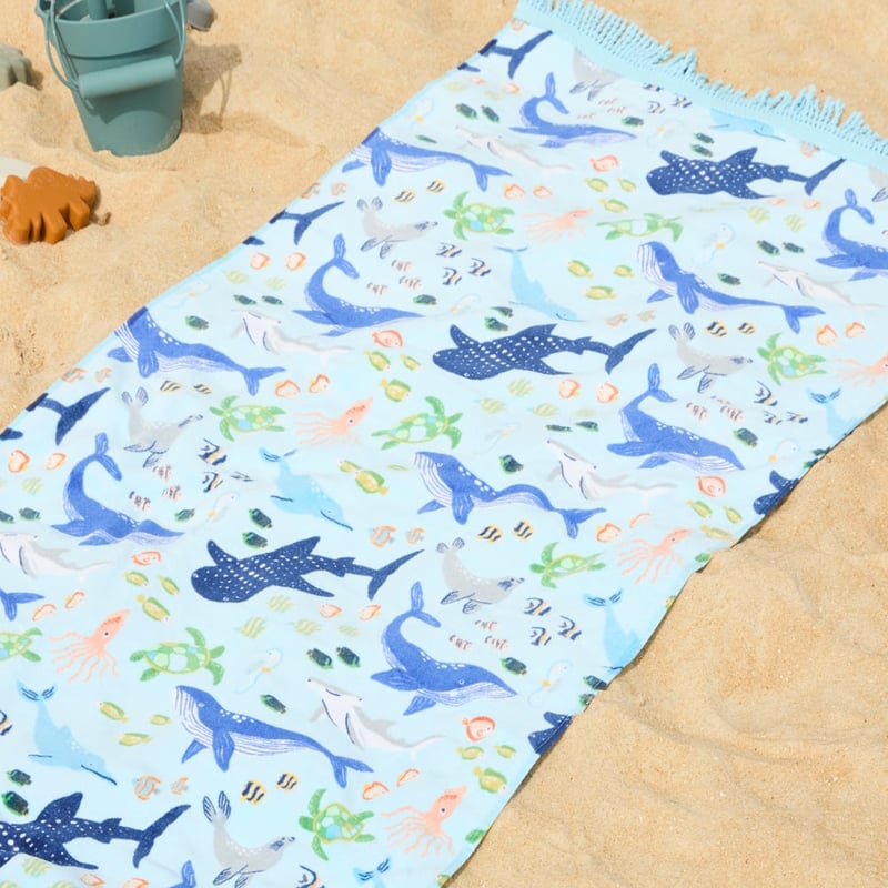 Ocean Wonder Printed Beach Towel