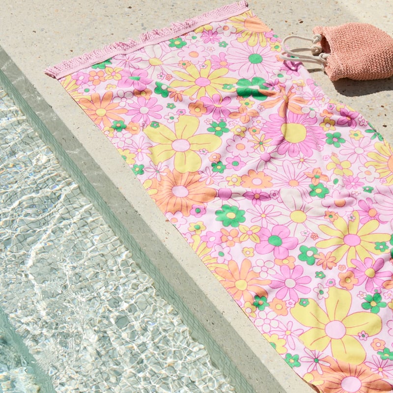 Summer Floral Printed Beach Towel