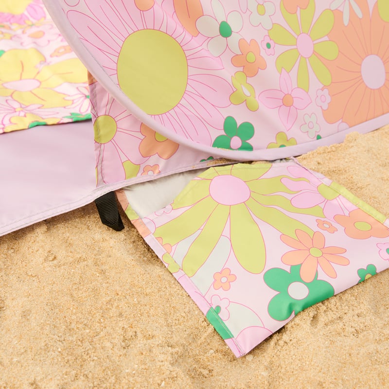 Floral Beach Pop Up Tent