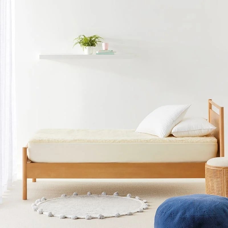 Sleep Calm Kids Wool Fleece Mattress Topper