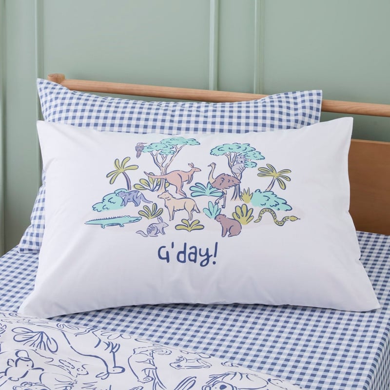 G'day Animals Of Oz Kids Pillowcase