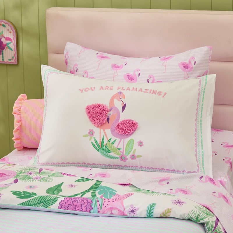 Flamazing Kids Text Pillowcase