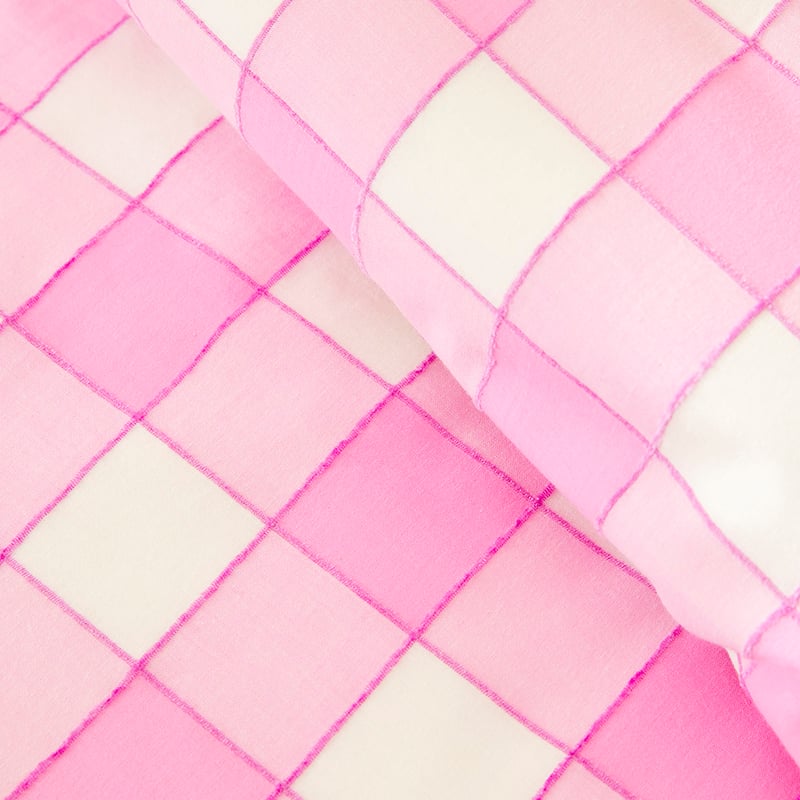 Carter Fuchsia Check Quilt Cover Set