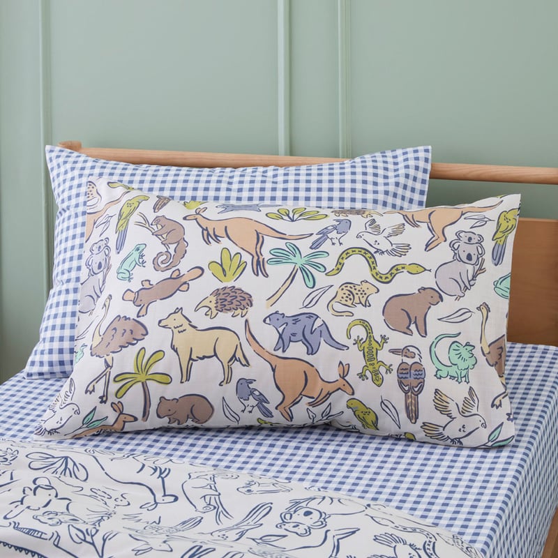 Animals Of Oz Natural Quilt Cover Set