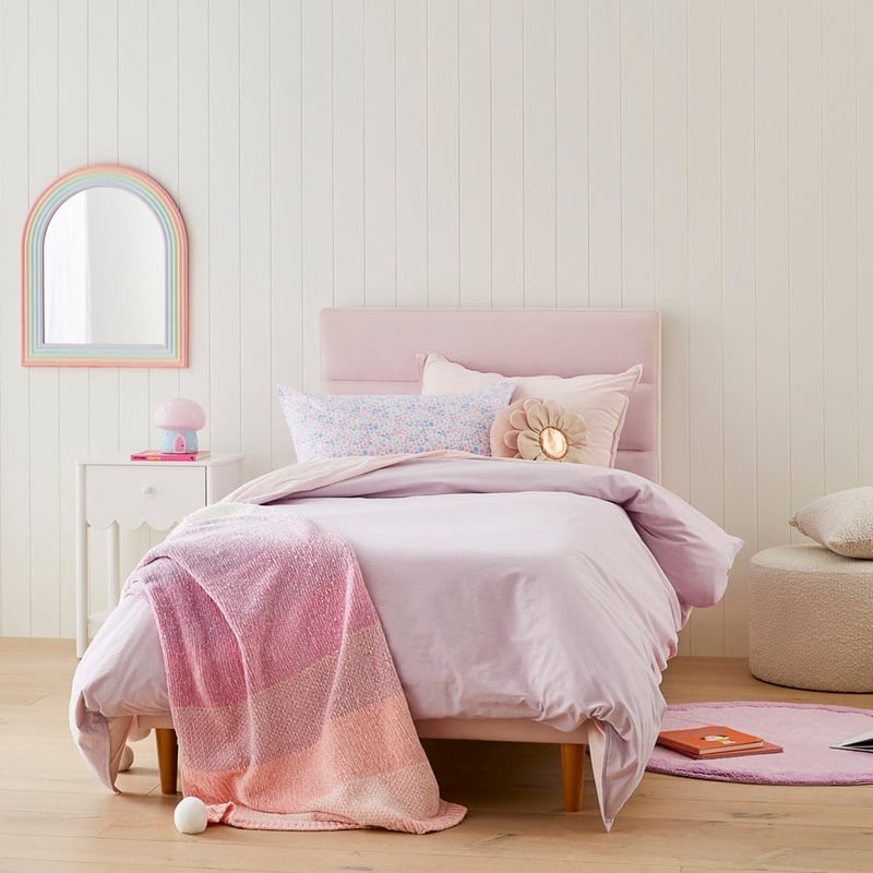 Stonewashed Cotton Pink Lavender Quilt Cover Set