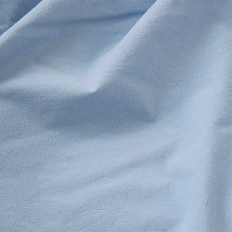 Stonewashed Cotton Chambray Denim Cot Quilt Cover Set