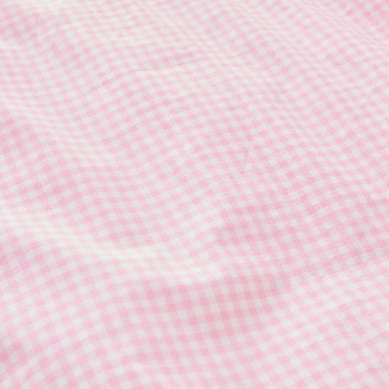 Sawyer Yarn Dyed Gingham Pink Quilt Cover Set