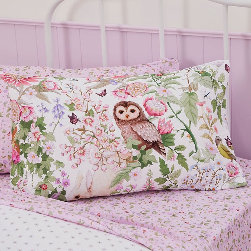 Fleur Harris Woodlands Springtime White Quilt Cover Set