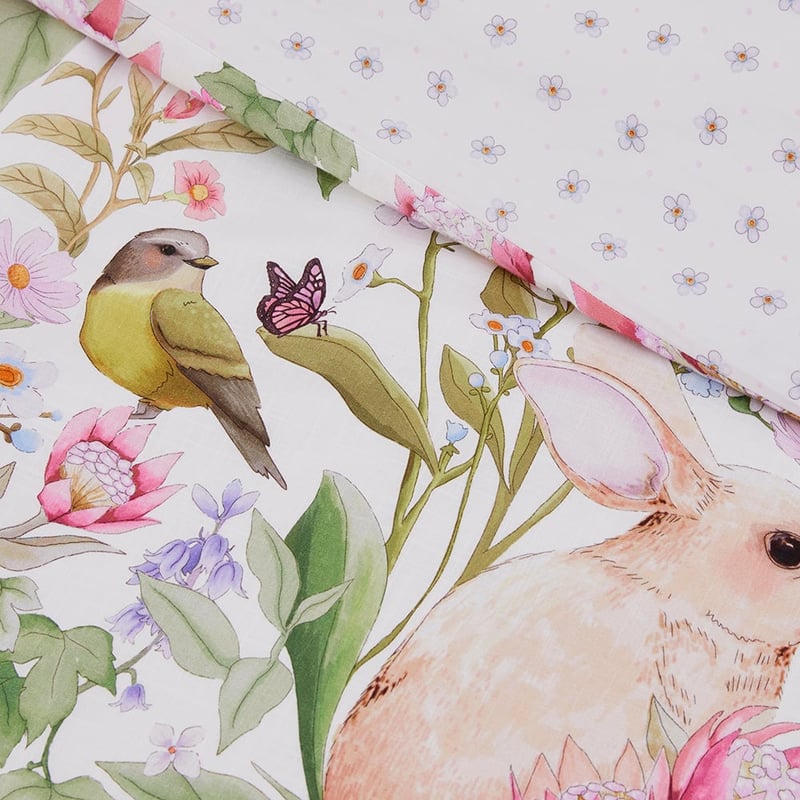 Fleur Harris Woodlands Springtime White Quilt Cover Set
