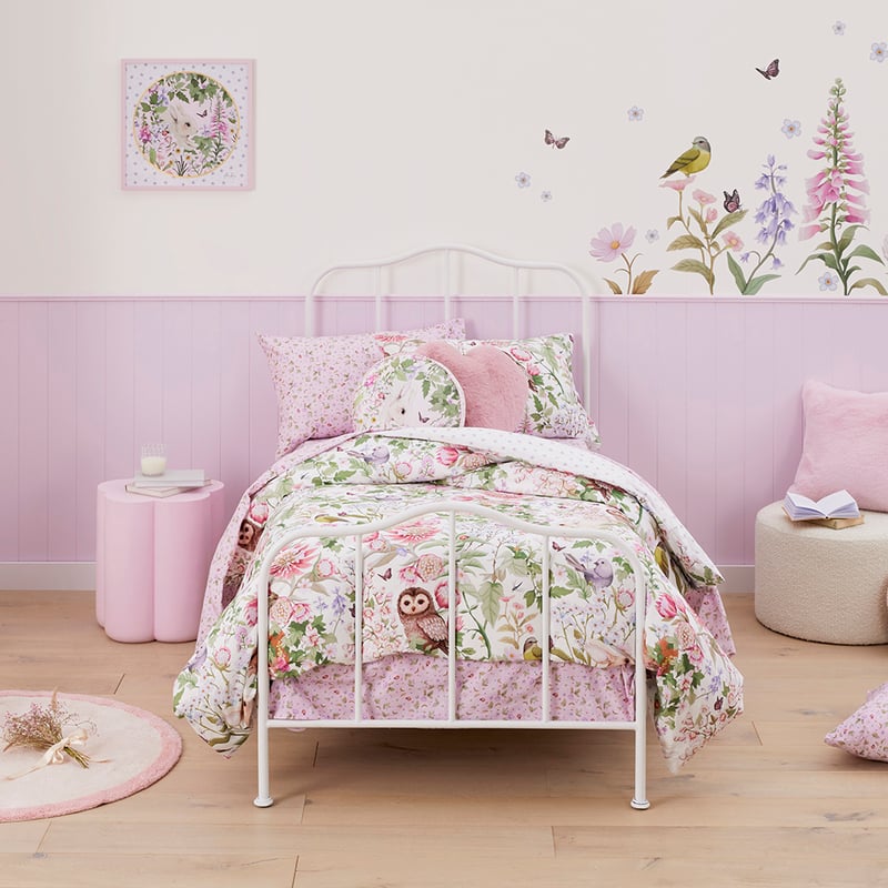 Fleur Harris Woodlands Springtime White Quilt Cover Set