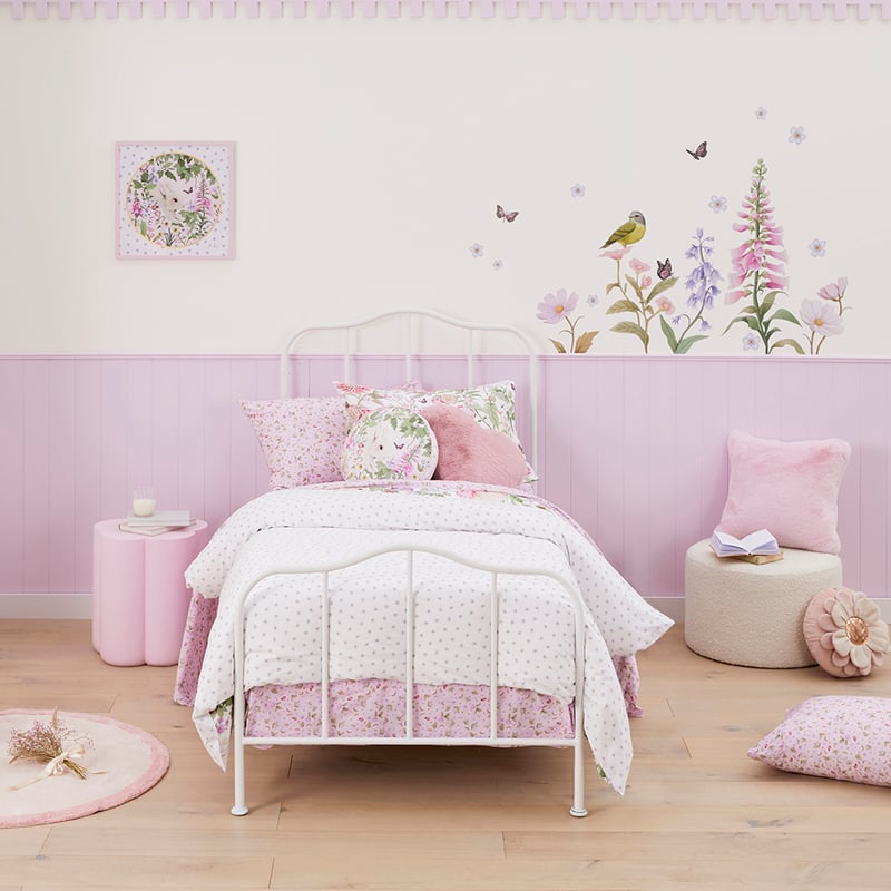 Fleur Harris Woodlands Springtime White Quilt Cover Set