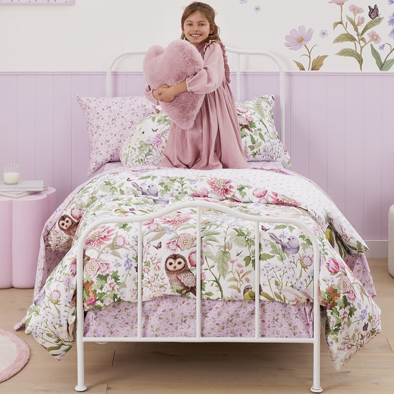 Fleur Harris Woodlands Springtime White Quilt Cover Set