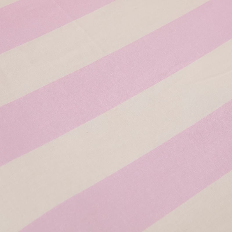 Nina Stripe Scallop Pink Quilted Quilt Cover Set