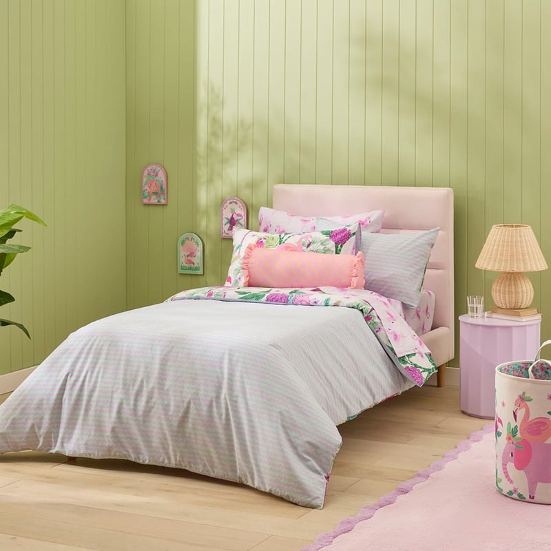 Tropical Jungle White Quilt Cover Set