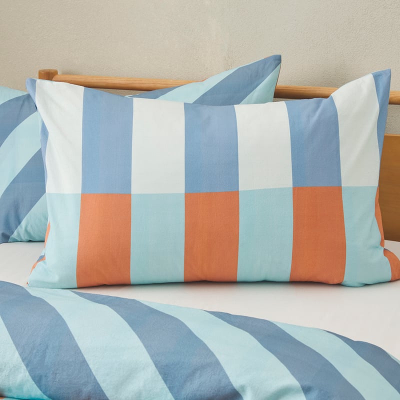 Stonewashed Tanner Blue Quilt Cover Set