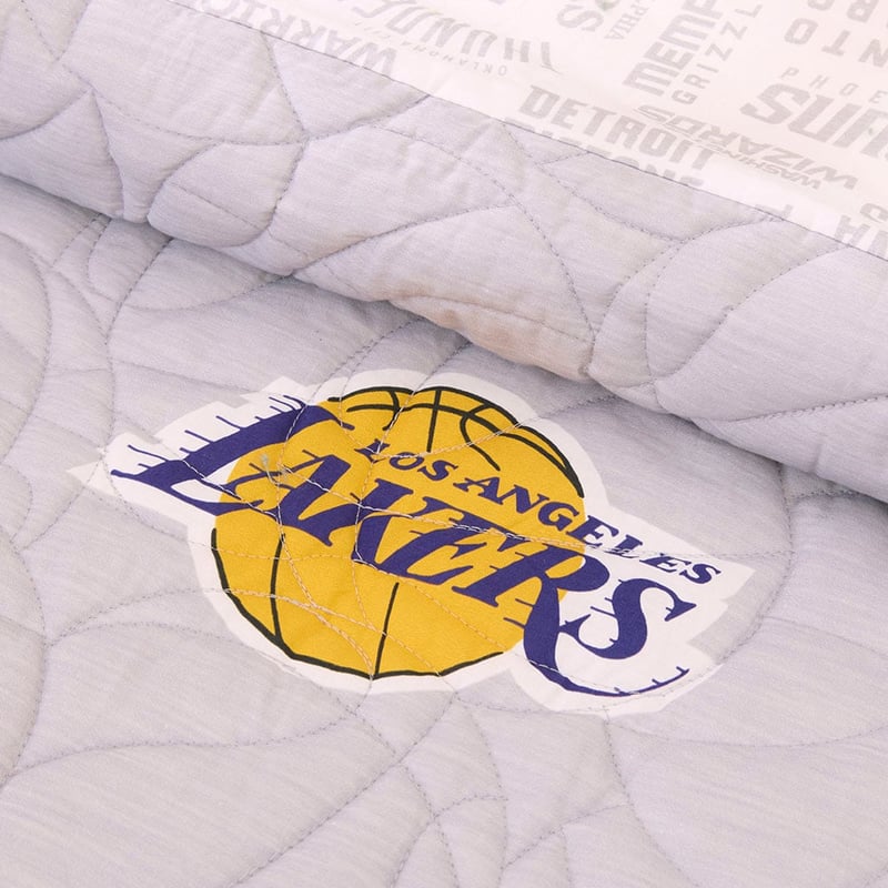 NBA Grey Marle Quilted Quilt Cover Set