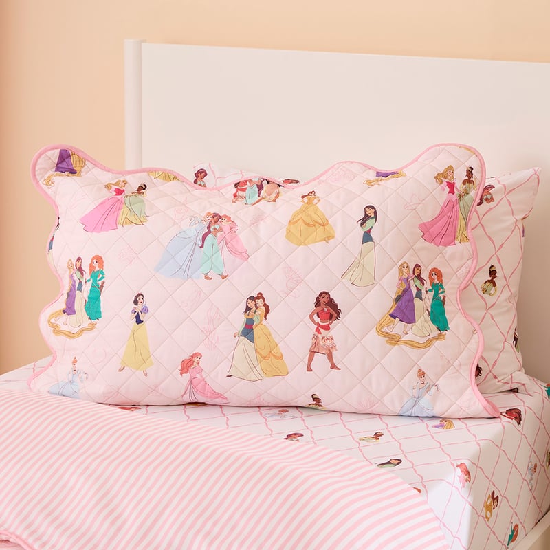 Disney Princess Pink Quilted Quilt Cover Set