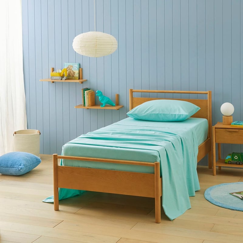 Plain Dye Mint Flannelette Sheet Set