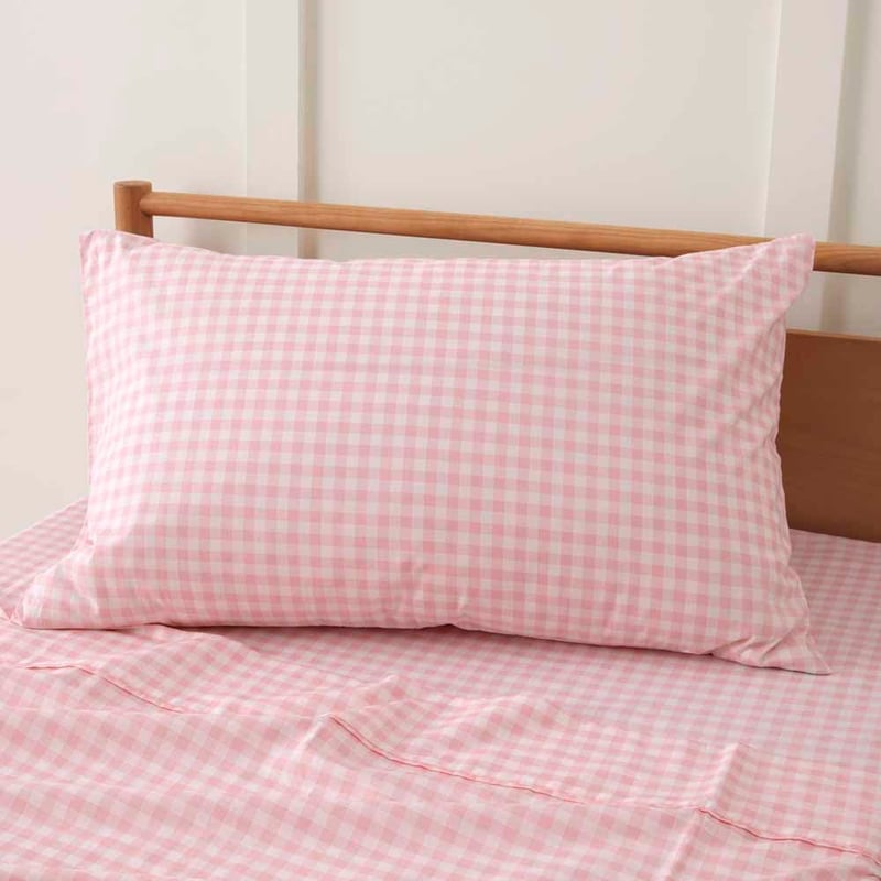 Rylee Ballet Pink Gingham Sheet Set