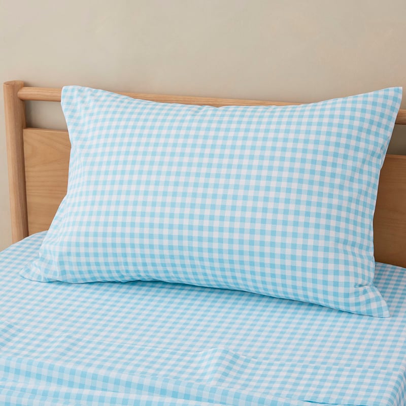 Rylee Sky Gingham Sheet Set