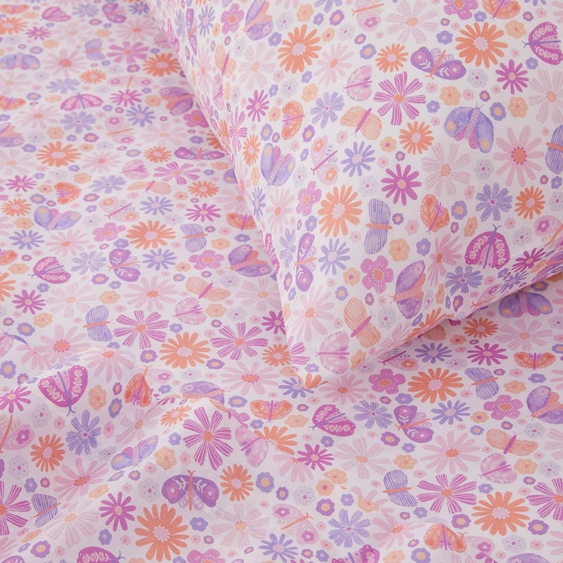 Marni Floral White Sheet Set