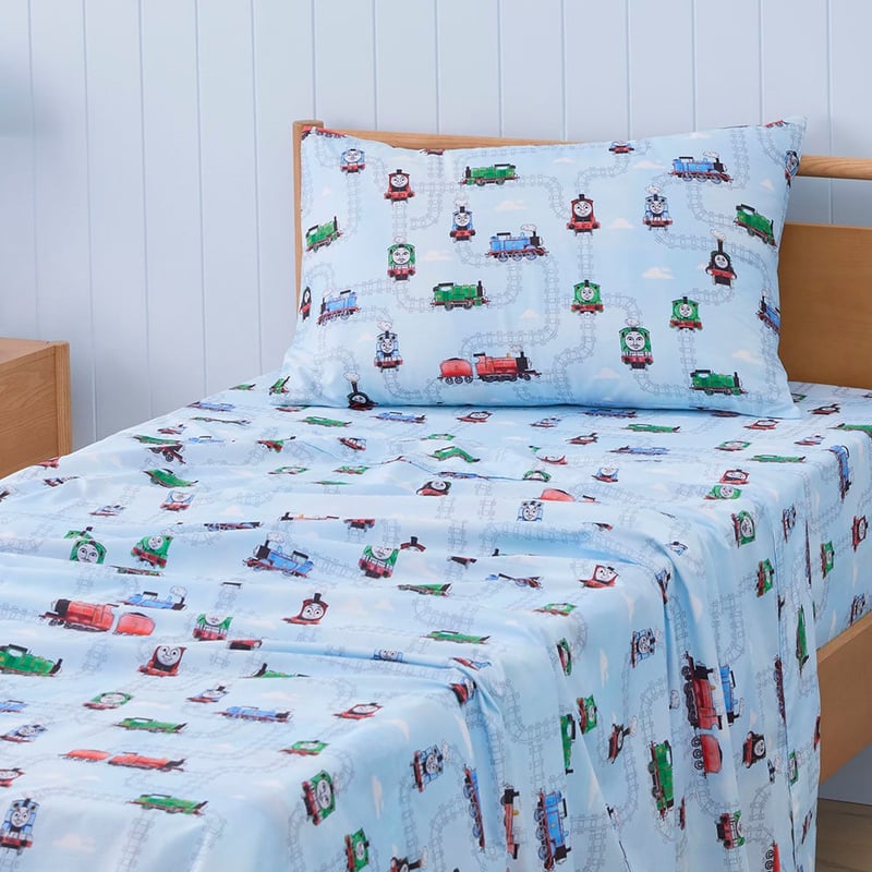 Mattel Thomas The Tank Engine Baby Blue Sheet Set