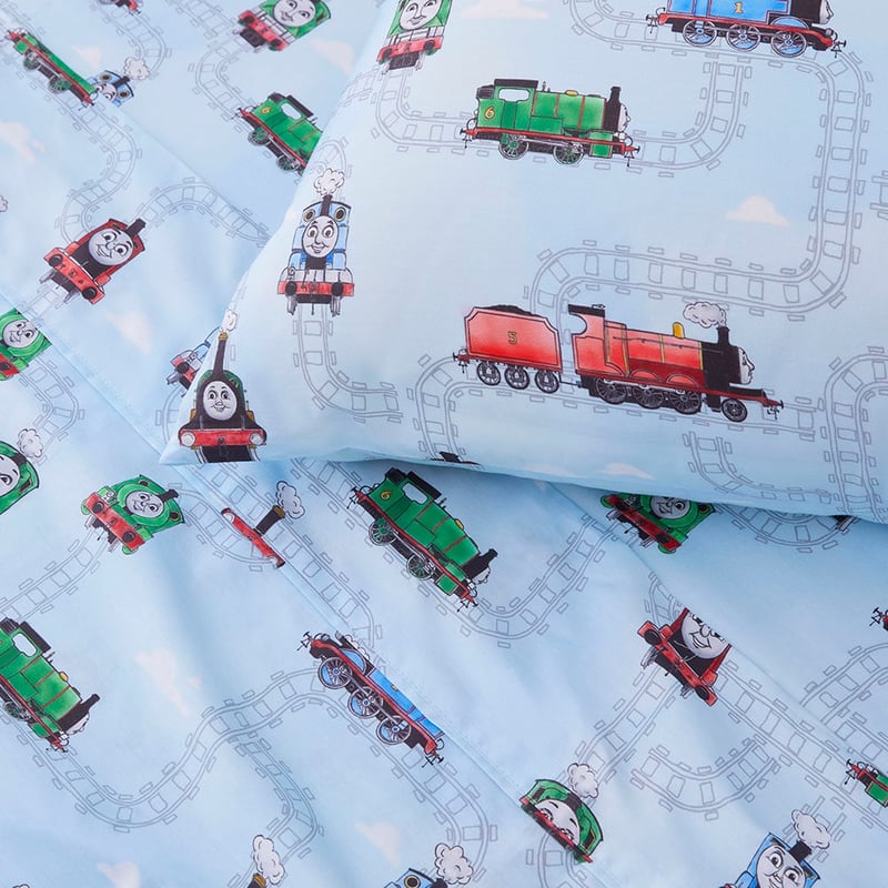 Mattel Thomas The Tank Engine Baby Blue Sheet Set