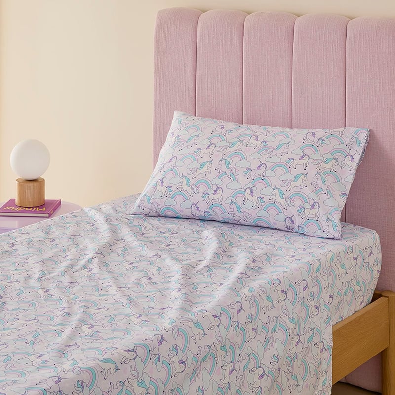 Fantasy Unicorn Soft Pink Sheet Set
