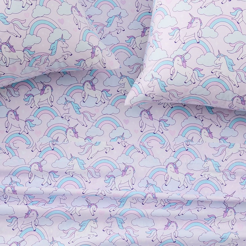 Fantasy Unicorn Soft Pink Sheet Set