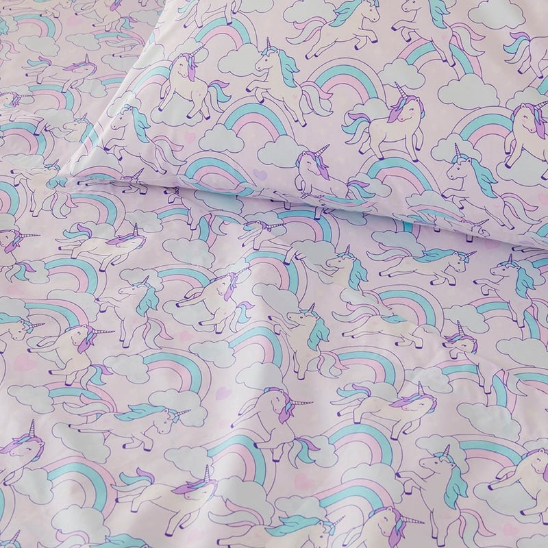 Fantasy Unicorn Soft Pink Sheet Set