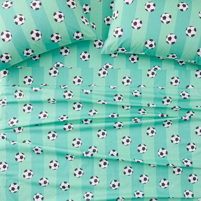 Shoot For Your Goals Green Sheet Set