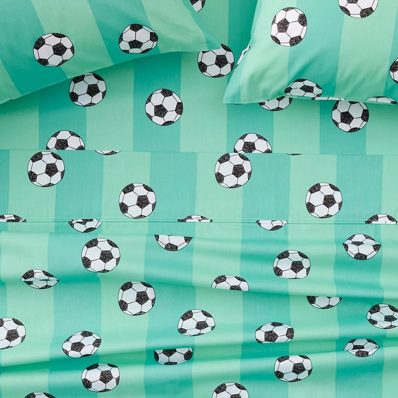 Shoot For Your Goals Green Sheet Set