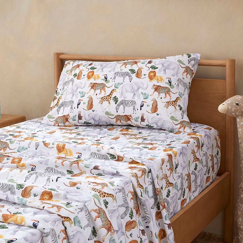 Where The Wild Ones Play White Sheet Set