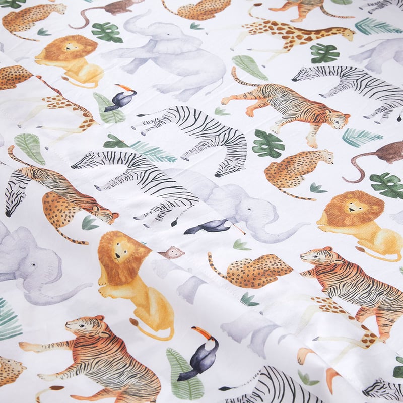Where The Wild Ones Play White Sheet Set
