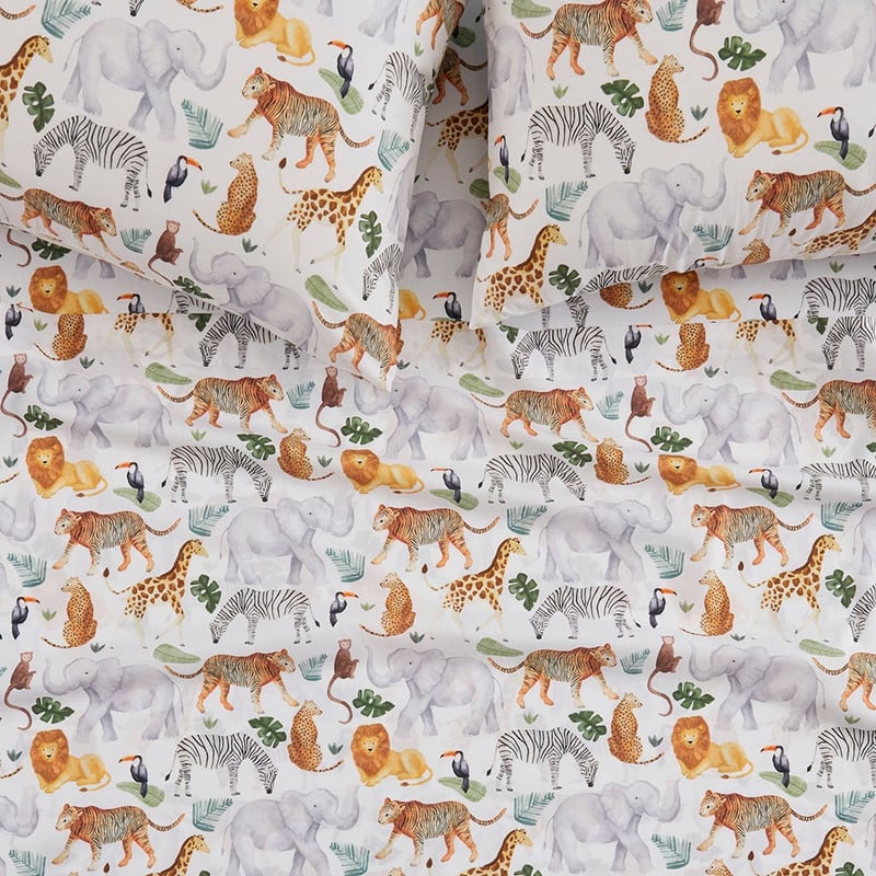 Where The Wild Ones Play White Sheet Set