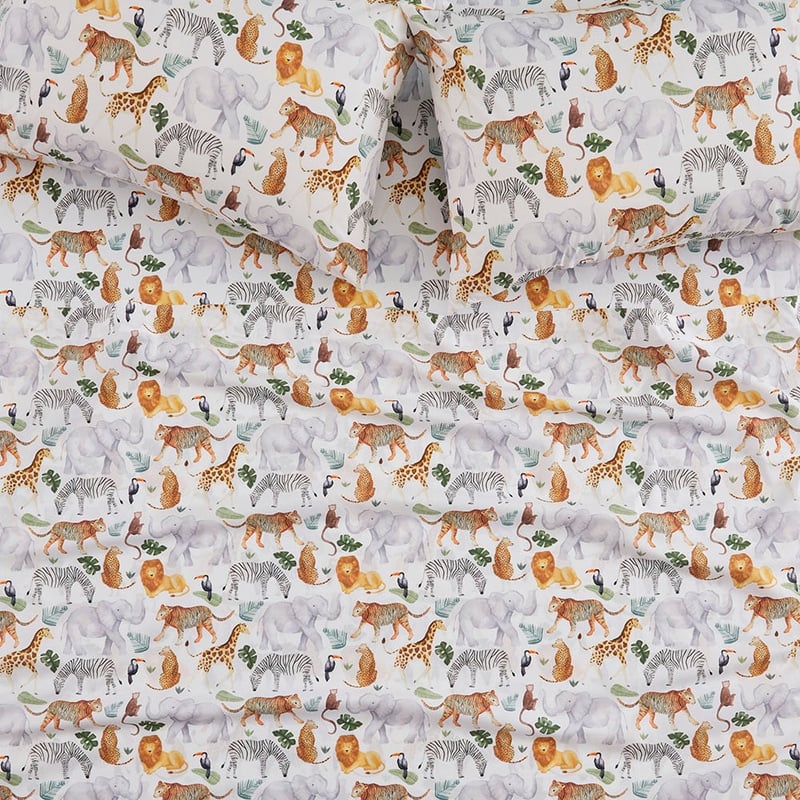 Where The Wild Ones Play White Sheet Set