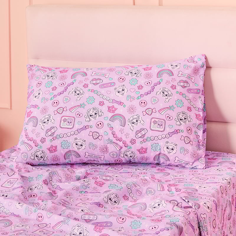 Paramount Paw Patrol Besties Purple Sheet Set