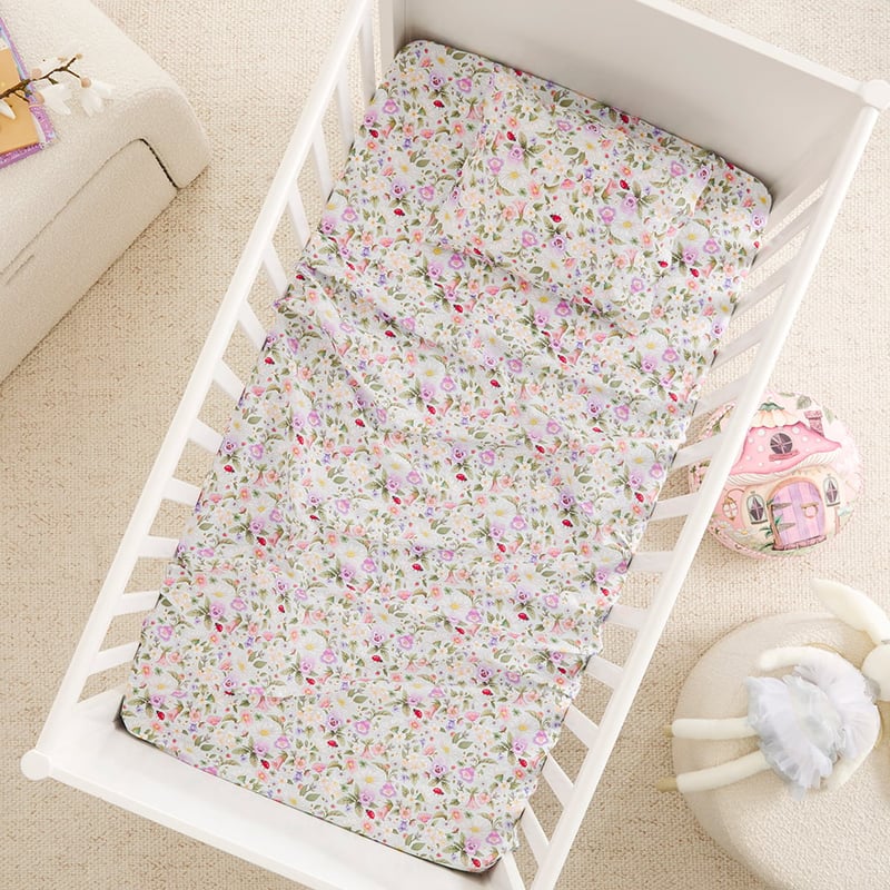 Fleur Harris Fairyland Garden Ditzy Multi Cot Sheet Set