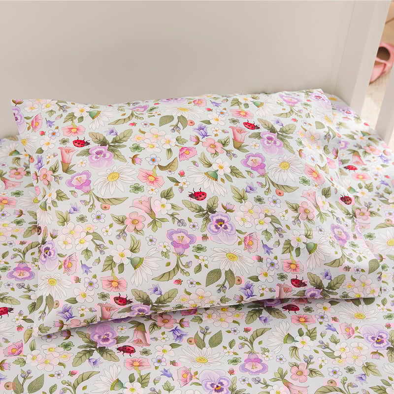 Fleur Harris Fairyland Garden Ditzy Multi Cot Sheet Set
