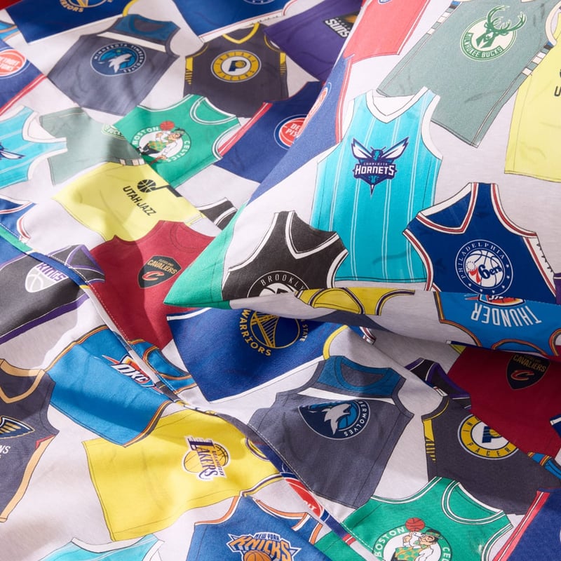NBA Grey Marle Sheet Set