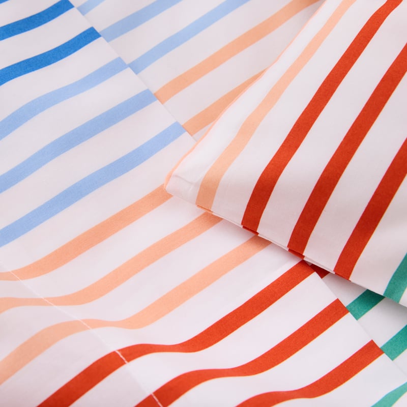 Sonny White Stripe Sheet Set