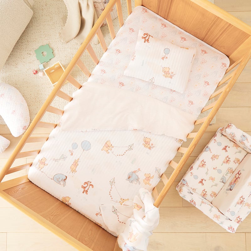 Disney Winnie the Pooh Quilted Cot Quilt Cover Set