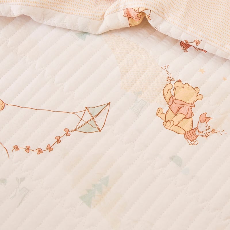 Disney Winnie the Pooh Quilted Cot Quilt Cover Set