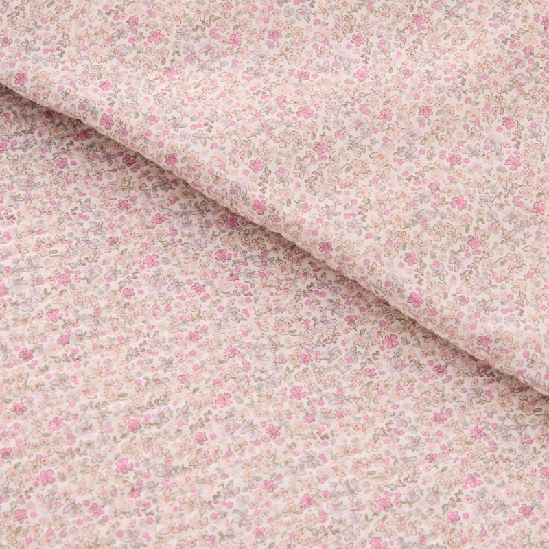 Heirloom Gracie Floral Multi Quilted Cot Quilt Cover Set