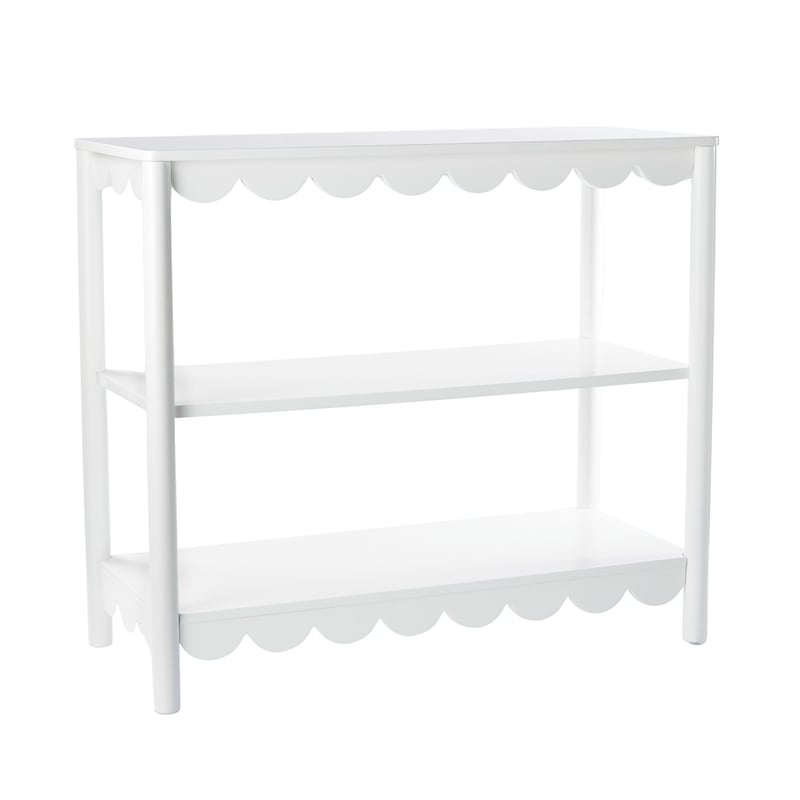 Sadie Scallop White Storage Shelf