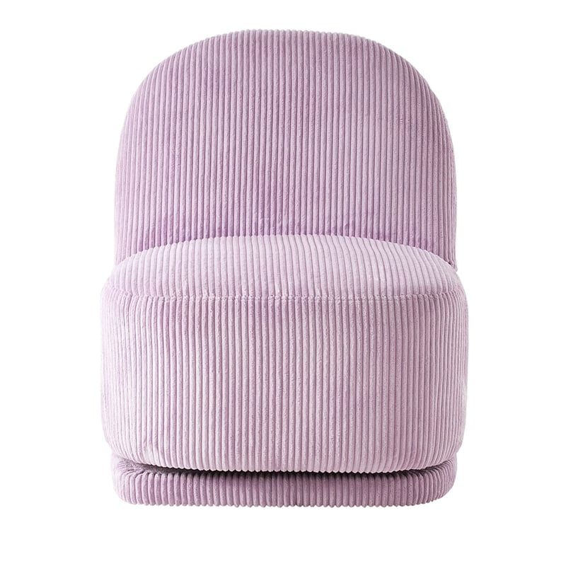 Kai Lilac Cord Swivel Chair