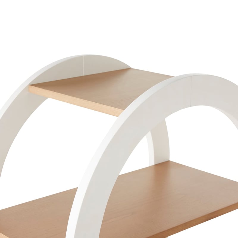Ellie White & Natural Arch Shelf